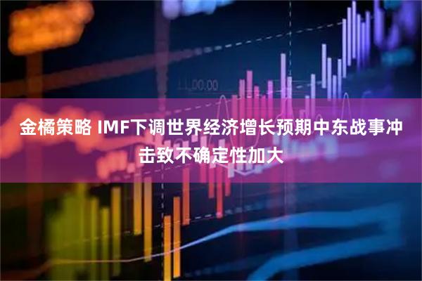 金橘策略 IMF下调世界经济增长预期　中东战事冲击致不确定性加大